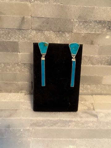 Two Piece Kingman Turquoise Dangle