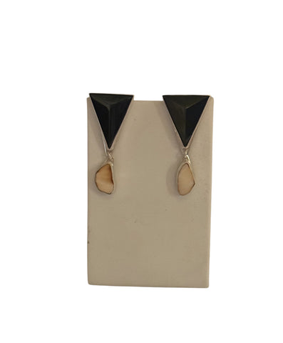 Black Onyx & Fossilized Walrus Tusk