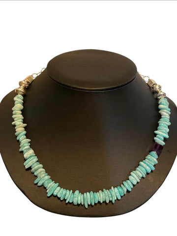Amazonite & Amethyst Necklace