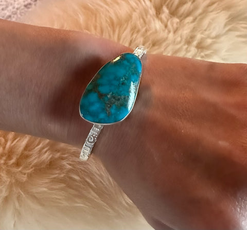 Amazing Kingman Turquoise Cuff Bracelet