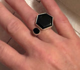 Love & Harmony Black Jade Ring
