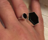 Love & Harmony Black Jade Ring