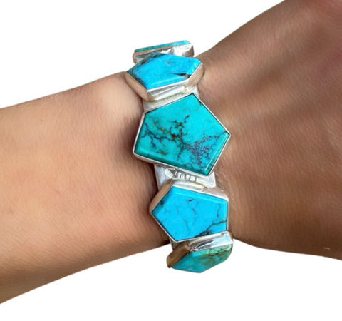 Desert Sky Kingman Five Stone Statement Cuff