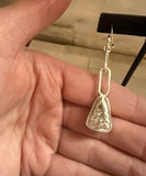 * Sterling Silver Handmade Bear & Tree Cube Dangles