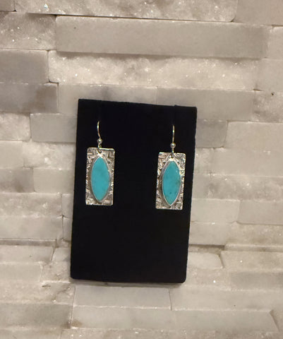 Turquoise & Sterling Silver Dangles