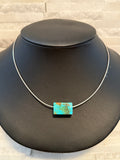 SOLD Kingman Turquoise Cube Choker