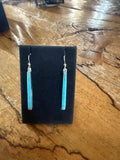 Beautiful Long Thin Turquoise Dangles
