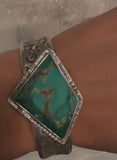 Collectors Green Kingman Turquoise Cuff