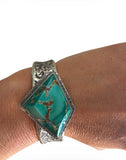 Collectors Green Kingman Turquoise Cuff