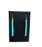 Beautiful Long Thin Turquoise Dangles