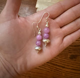 Kunzite & Handmade Sterling Silver Beads