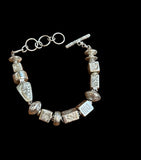 Handmade Sterling Silver Cube Bracelet