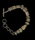 Handmade Sterling Silver Cube Bracelet