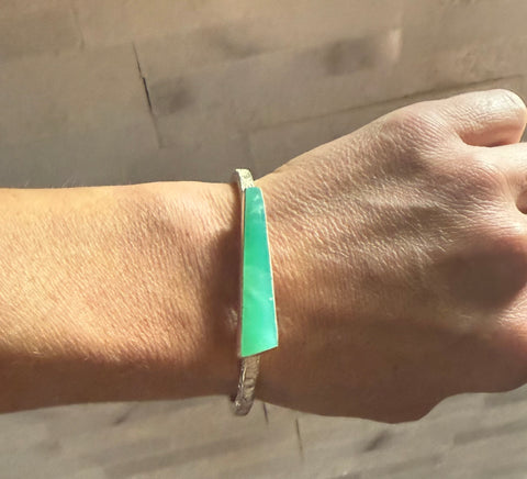 Chrysoprase Cuff Bracelet