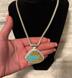 Large Kingman Turquoise Pendant