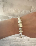 Handmade Sterling Silver Cube Bracelet