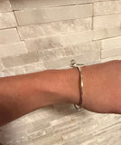 SOLD Sterling Silver Turquoise Hook Bangle