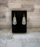 Porcupine Quill & Turquoise Dangle