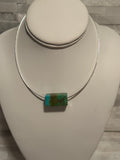 SOLD Kingman Turquoise Cube Choker