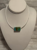 SOLD Kingman Turquoise Cube Choker