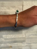 Chrysoprase and Charoite Cuff