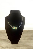 Kingman Turquoise Cube Choker