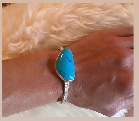 Glam Turquoise Cuff Bracelet