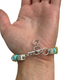 Lemon Jade , Turquoise & Sterling Silver Bracelet