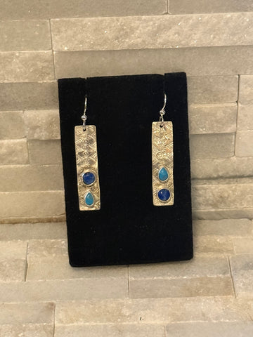 Lapis & Turquoise Dangles