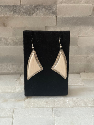 Fossilized Walrus Tusk Dangles