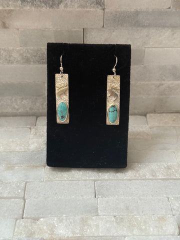 Elk & Turquoise Dangles
