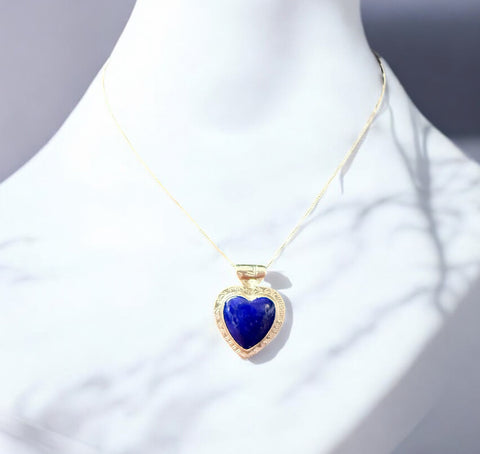 Lapis Heart Pendant