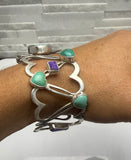 Heart Lovers Cuff Bracelet