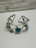 Heart Lovers Cuff Bracelet