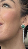 Nephrite & Sterling Silver Dangles