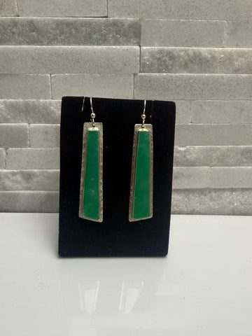 Long Stunning Chrysoprase Dangles