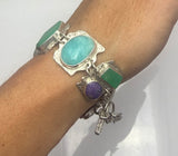 Amazonite Sugilite Chrysoprase Bracelet