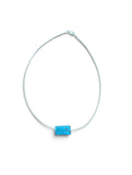 Kingman Turquoise Cube Choker