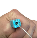 Kingman Turquoise Cube Choker