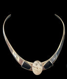 Contemporary Sterling Silver Choker