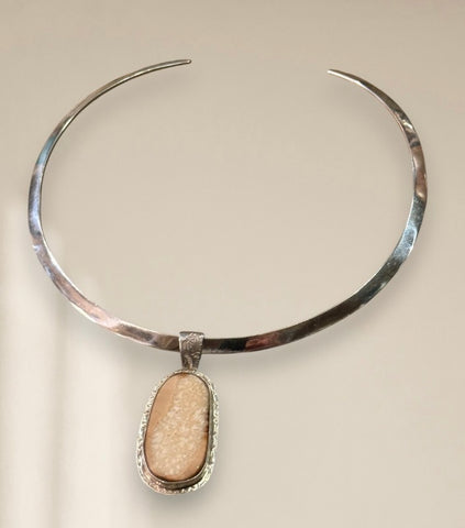 Fossilized Walrus Tusk Choker