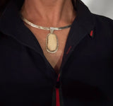 Fossilized Walrus Tusk Choker