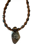 Royston Turquoise & Peacock Pearls on Leather
