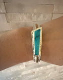 Ready To Go Two Tone Turquoise Cuff