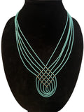 Gorgeous Turquoise & Sterling Silver Beaded Necklace