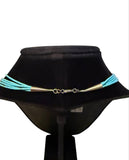Gorgeous Turquoise & Sterling Silver Beaded Necklace
