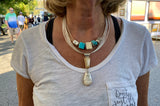 SOLD Elk Ivory & Fossilized Walrus Tusk