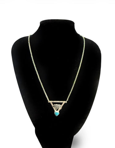 Bear & Turquoise Modern Pendant