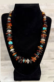 Amber Turquoise and Sterling Silver Necklace