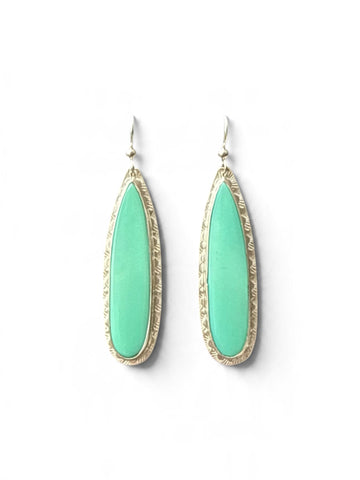 Rare Long Stunning Chrysoprase Dangles